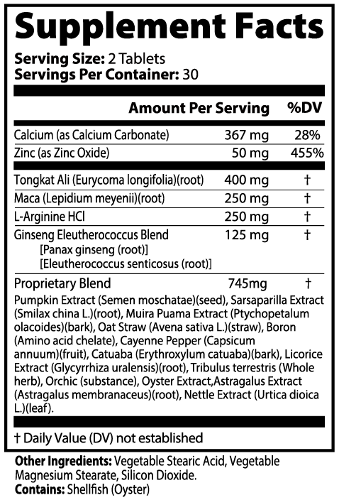 Twin Turbo Energy Tablets (Men Only)