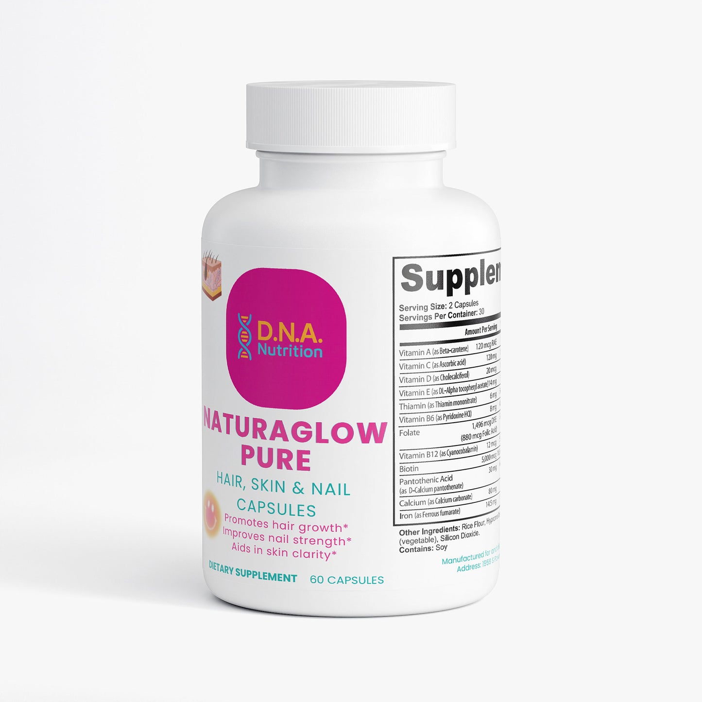 NATURAGLOW PURE-Hair, Skin and Nails Capsules