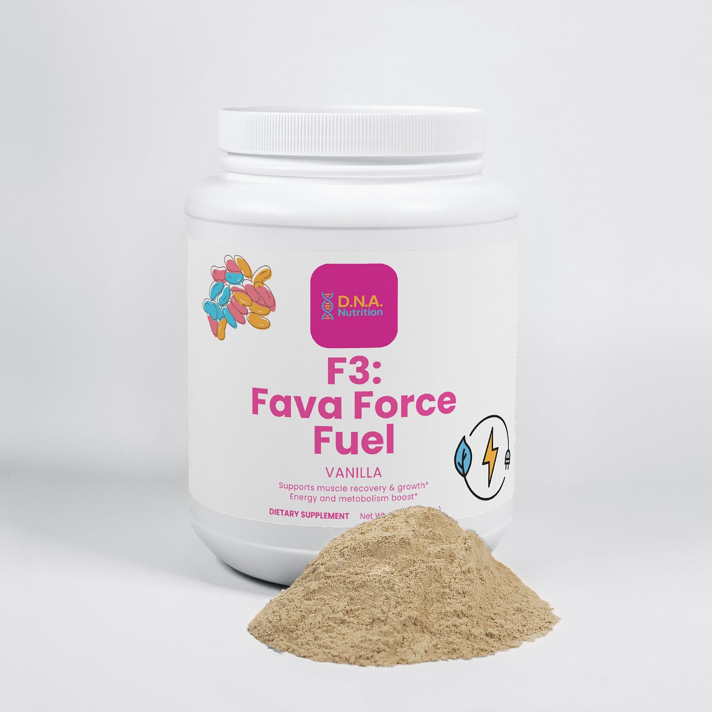 F3: Fava Force Fuel- Plant Protein (Vanilla)