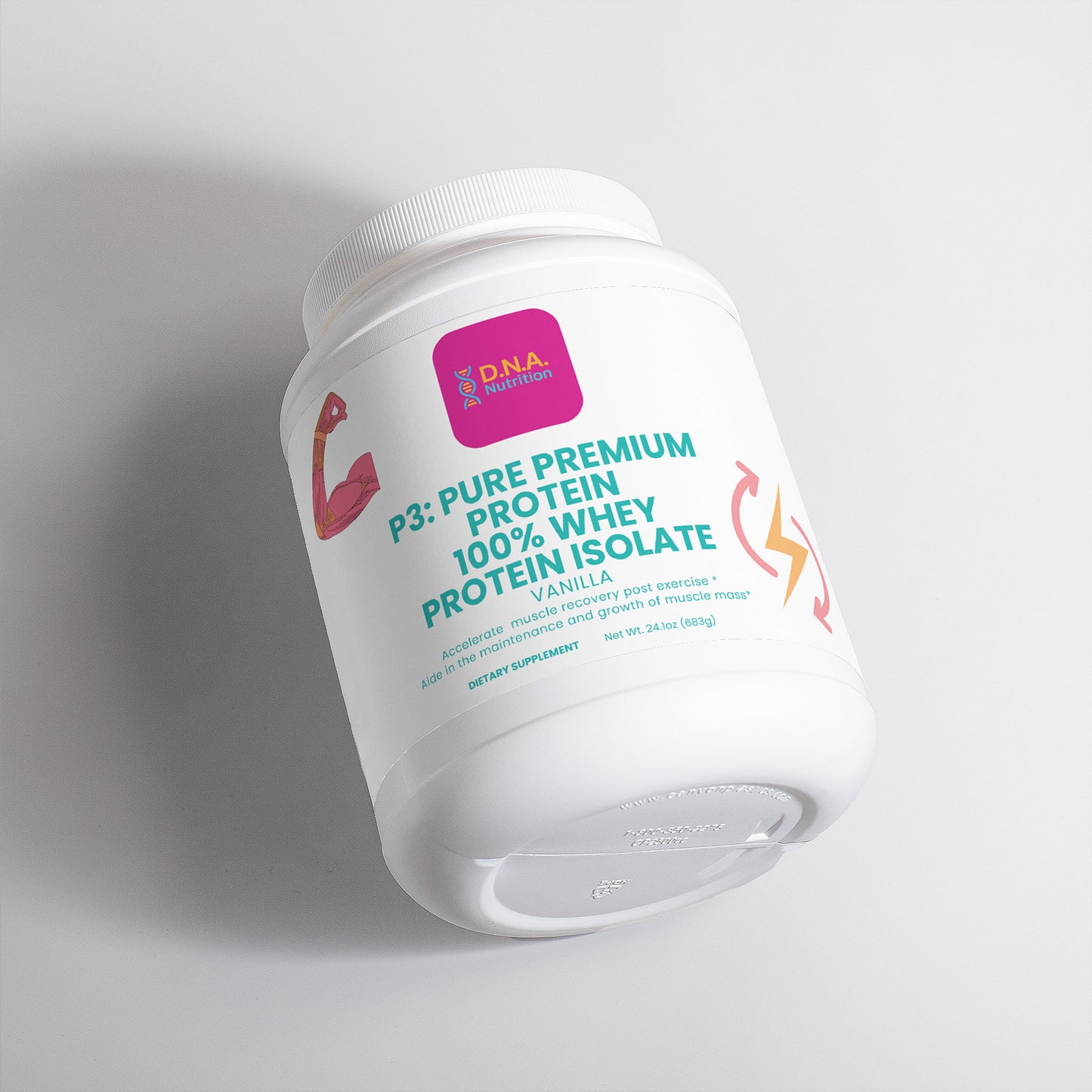 P3: Pure Premium Protein- 100% Whey Protein Isolate (Vanilla)