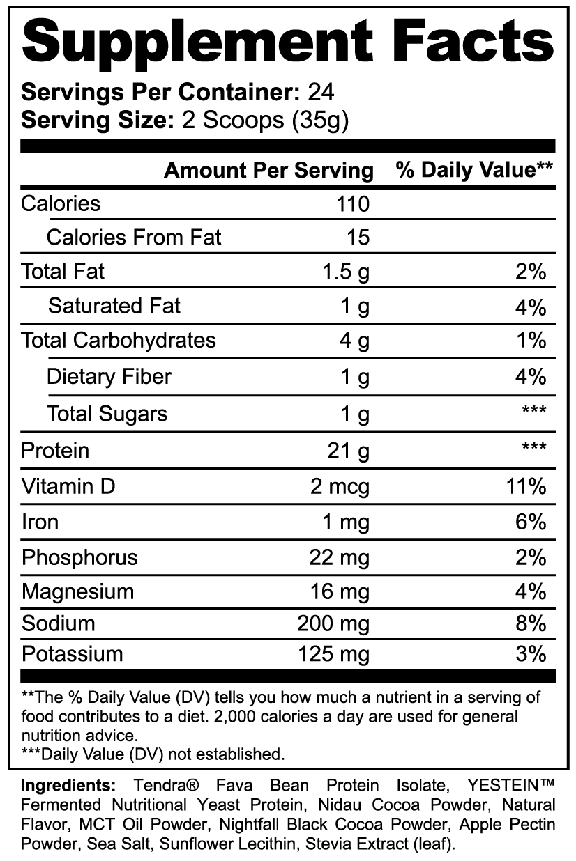 F3: Fava Force Fuel-Plant Protein (Chocolate)